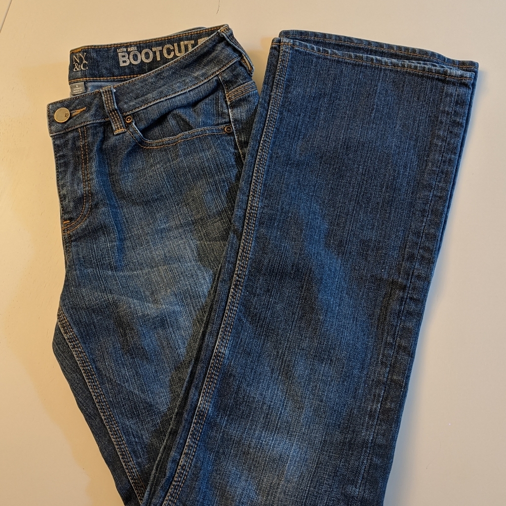 New York and Company Low Rise Boot Cut Jean
